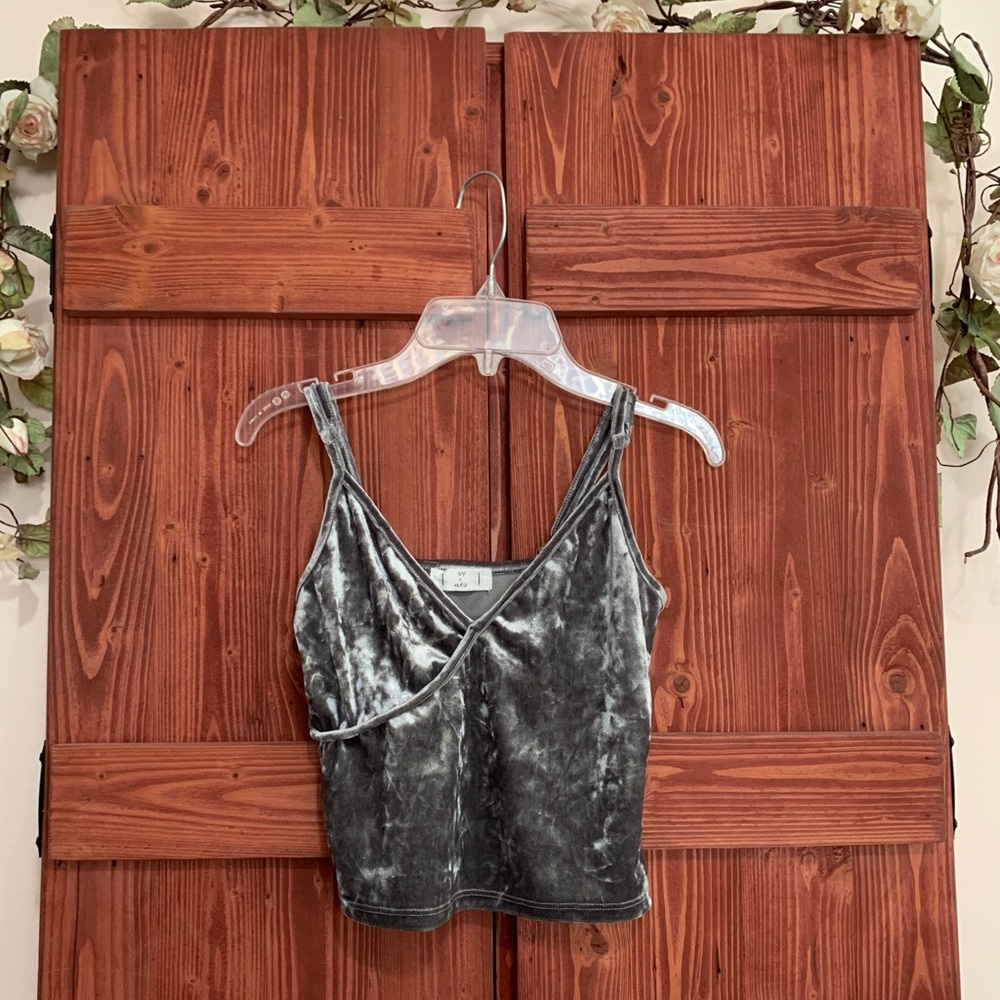Velvet Crop Top